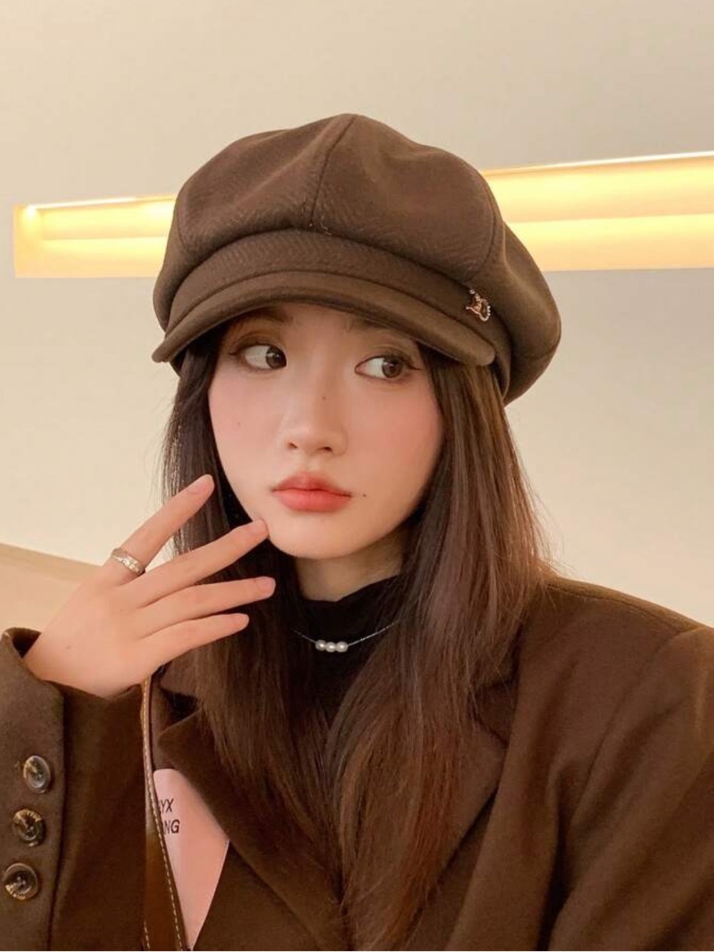 Solid Color Beret Cap Beret Hat For Women Spring/Summer Korean Style
